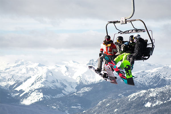 Skiing &
					Snowboarding
